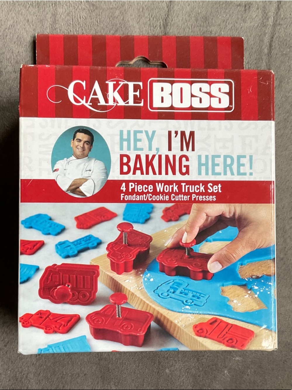 Cake Boss 'Hey, I'm Baking Here!' 4-Piece Work Truck Cutter Set -